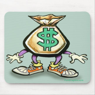 Alfombrilla De Ratón Bolso del dinero