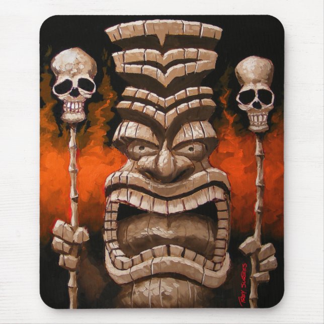 Alfombrilla De Ratón Bomba Tiki Mousepad (Frente)