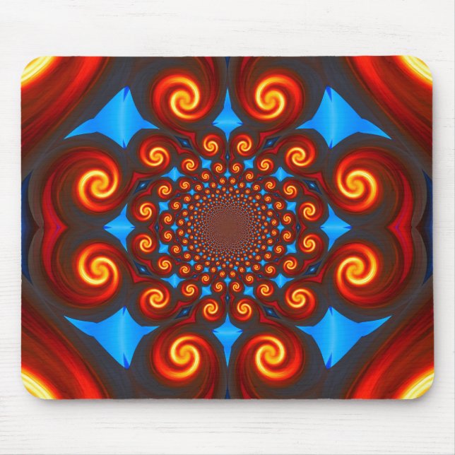 Alfombrilla De Ratón Bombardear Swirls Mousepad (Frente)