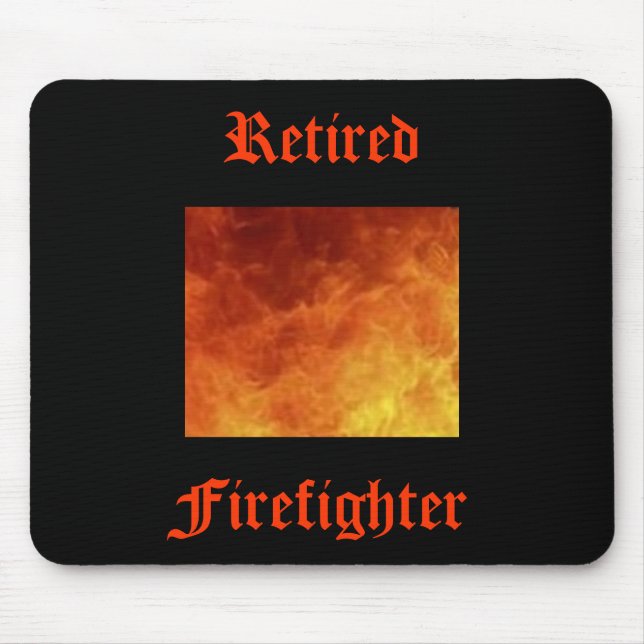 Alfombrilla De Ratón Bombero jubilado Mousepad (Frente)