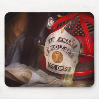 Alfombrilla De Ratón Bombero - La gorra de los tenientes