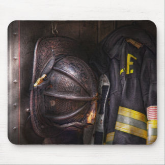Alfombrilla De Ratón Bombero - llevado y usado