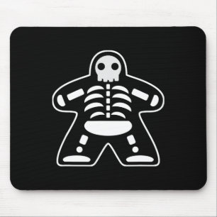 Alfombrilla De Ratón Bone Meeple Skeleton Halloween Board Gamer Gift