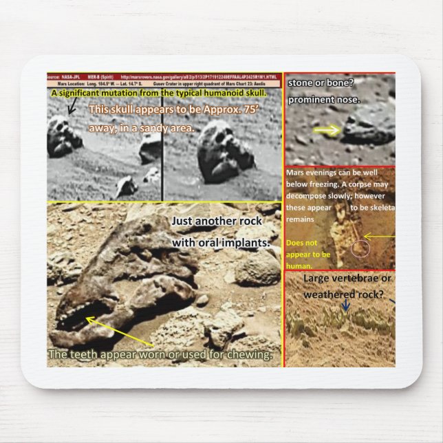 Alfombrilla De Ratón Boneyard marciano (Frente)