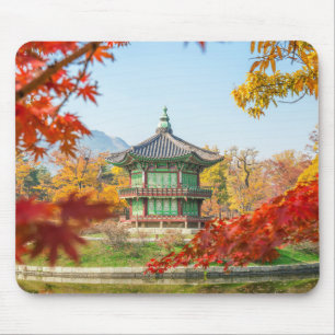 Alfombrilla De Ratón Bonita pagoda Gyeongbokgung Seúl Corea