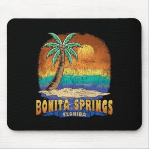 Alfombrilla De Ratón Bonita Springs Florida Vintage Distresres Souvenir