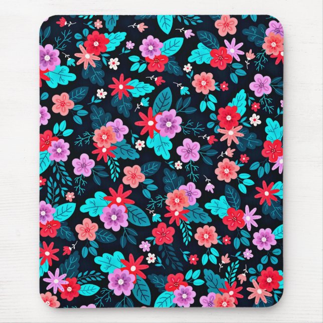 Alfombrilla De Ratón Bonito arreglo Ditsy Floral Pattern-56576 (Frente)