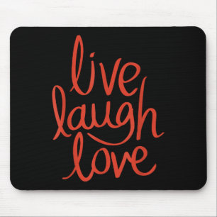 Alfombrilla De Ratón Bonito de amor de Live Laugh Diseño Motivador