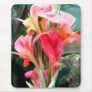 Alfombrilla De Ratón Bonito de Cannas en rosa