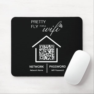 Alfombrilla De Ratón Bonito de detalles WiFi para un código QR wifi