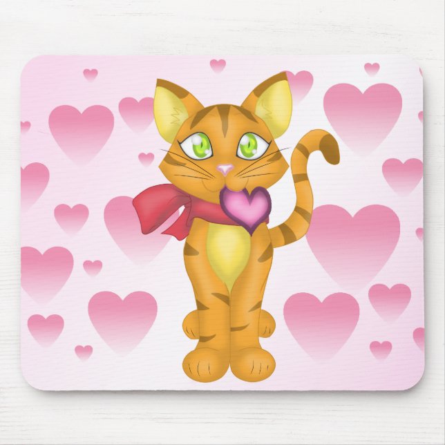 Alfombrilla De Ratón Bonito Kitty (Frente)