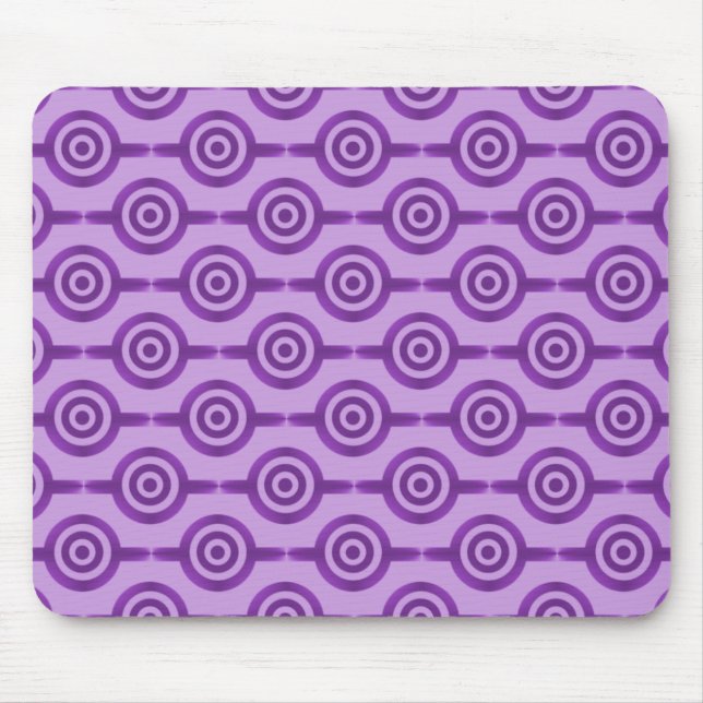 Alfombrilla De Ratón Bonito Lavender Trendy Circles Mousepad (Frente)