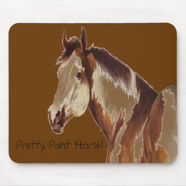 Alfombrilla De Ratón ~ bonito Mousepad del caballo de la pintura (Frente)