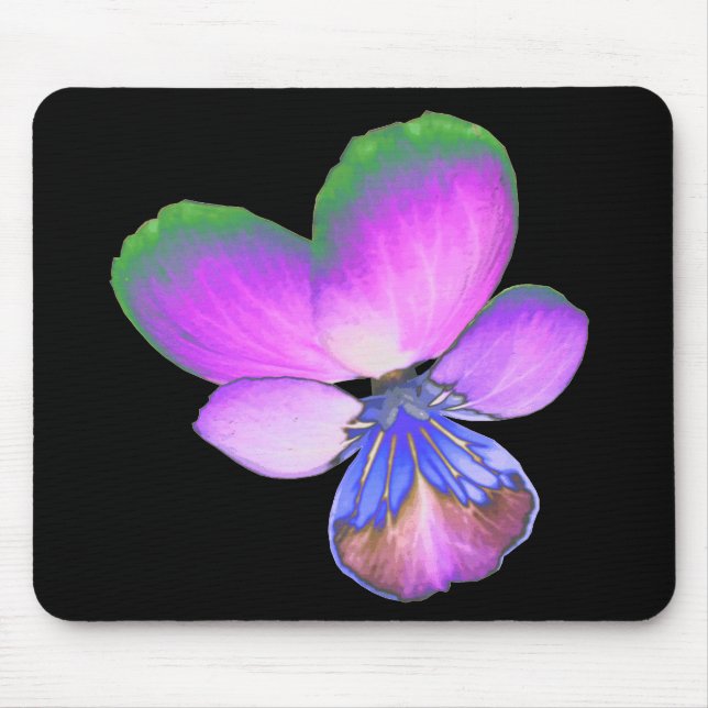 Alfombrilla De Ratón Bonito Pansy Mousepad (Frente)