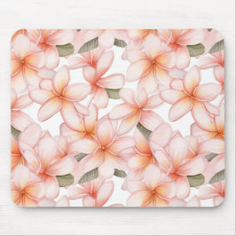 Alfombrilla De Ratón Bonito Pastel Plumeria Rosa Frangipani Floral