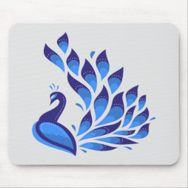 Alfombrilla De Ratón Bonito pavo real