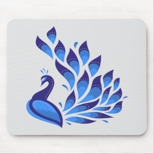 Alfombrilla De Ratón Bonito pavo real