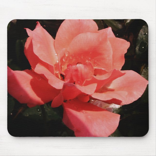 Alfombrilla De Ratón Bonito Rosa Rosa Rosa floral (Frente)
