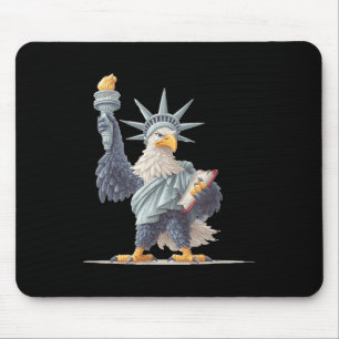 Alfombrilla De Ratón Bonito Usa Estatua Para Ropa Patriótica Lo