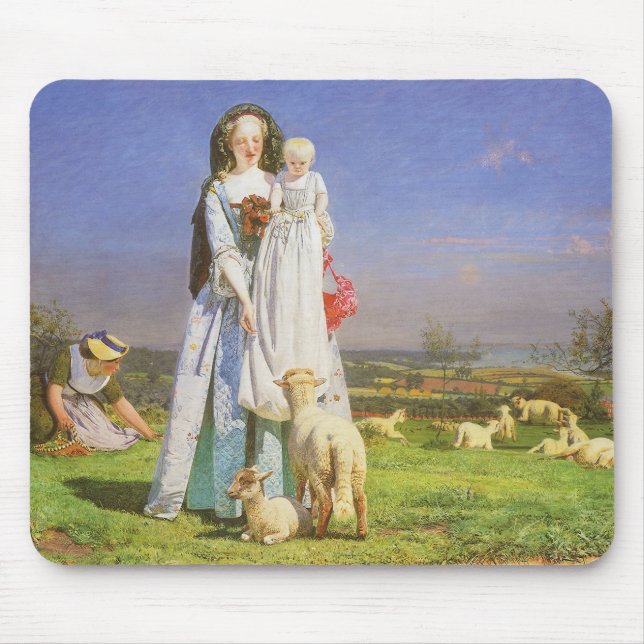 Alfombrilla De Ratón Bonitos Baa Lambs de Ford Madox Brown (Frente)