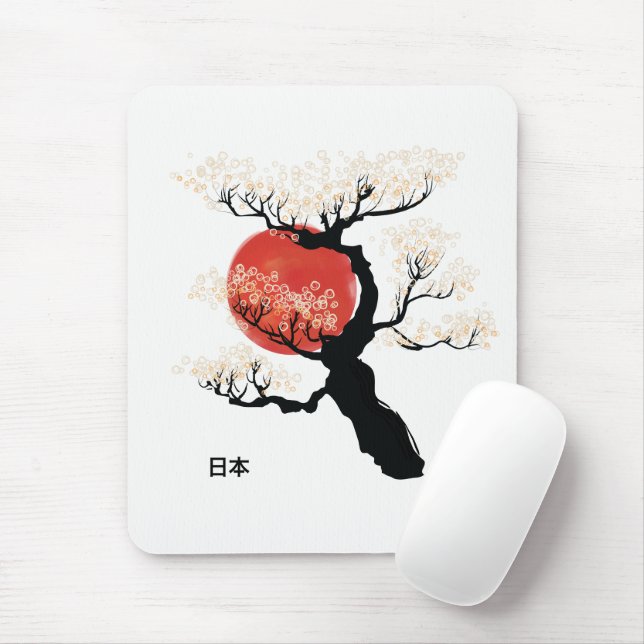 Alfombrilla De Ratón Bonsai de Japón (Con ratón)