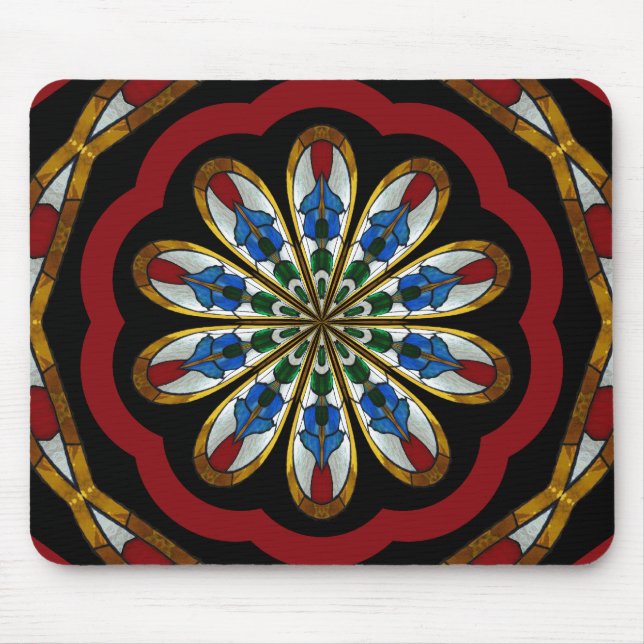 Alfombrilla De Ratón Bonsai Glass Kaleidoscopic Mousepad (Frente)