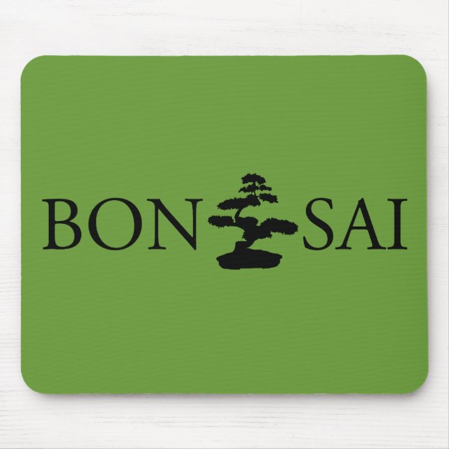 Alfombrilla De Ratón Bonsai Silhouette (Frente)