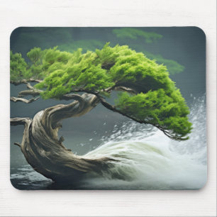 Alfombrilla De Ratón Bonzai Plant Wind Tranquil