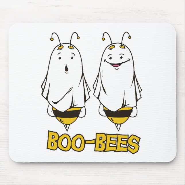 Alfombrilla De Ratón Boo Bees Halloween - Halloween Famoso Fantasma Abe (Frente)