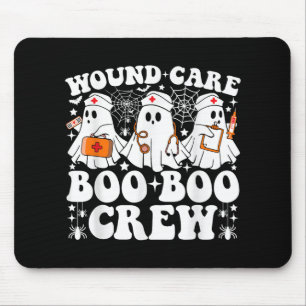 Alfombrilla De Ratón Boo Boo Boo Crew Enfermera Graciosa Fantasma Hallo