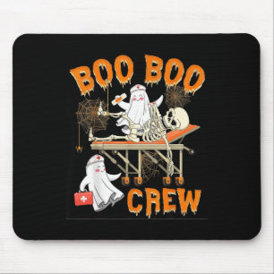 Alfombrilla De Ratón Boo Boo Skeleton Crew Nurs Funny Ghost Women Hall