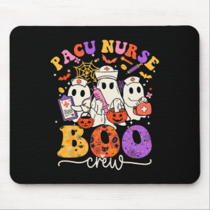 Alfombrilla De Ratón Boo Crew Costume Graciosa Enfermera Fantasma Hallo