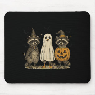 Alfombrilla De Ratón Boo Ghost Raccoon, Raccoon de Halloween, Raccoo de