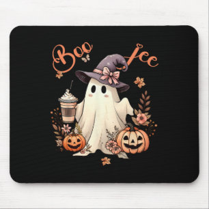 Alfombrilla De Ratón Boo Jee Ghost Bebe Café Coquette Bow Hallowe