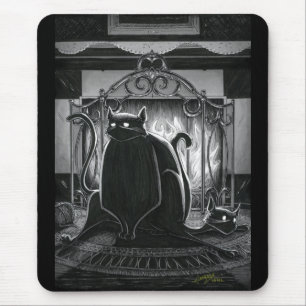 Alfombrilla De Ratón Boo Kitty se sienta en la almohadilla del ratón