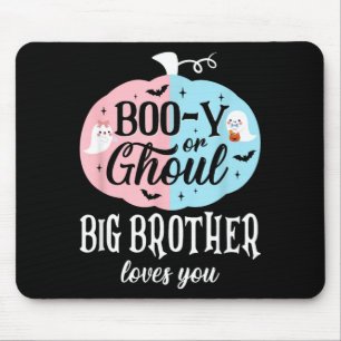 Alfombrilla De Ratón Boo-Y o Fantasma El Hermano Mayor Ama Boo Hallowee