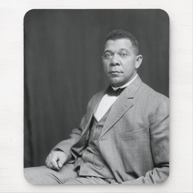 Alfombrilla De Ratón Booker Taliaferro Washington: Educador Negro (Frente)