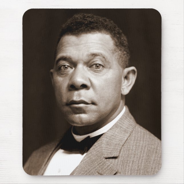 Alfombrilla De Ratón Booker Washington: Educador afroamericano (Frente)