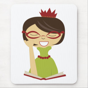 Alfombrilla De Ratón Bookworm Princess Mousepad para niños