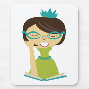 Alfombrilla De Ratón Bookworm Princess Mousepad para niños