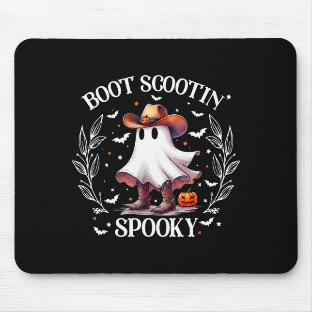 Alfombrilla De Ratón Boot Scootin Soky Retro Western Funny Halloween Cu (Frente)