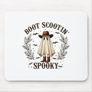 Alfombrilla De Ratón Boot Scootin Spooky Western Halloween Ghost C