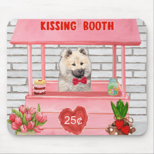 Alfombrilla De Ratón Booth Kissing, El día de San Valentín de perro de 