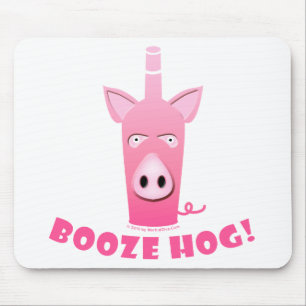 Alfombrilla De Ratón Booze Hog Mousepad