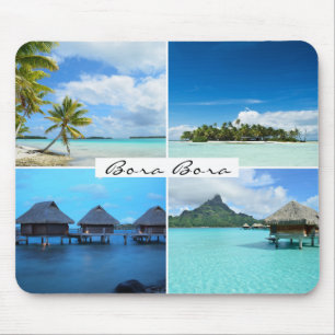 Alfombrilla De Ratón Bora Bora vara la foto del collage
