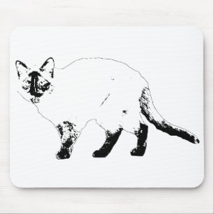Alfombrilla De Ratón Borde de escritorio, almohadilla de línea de gato