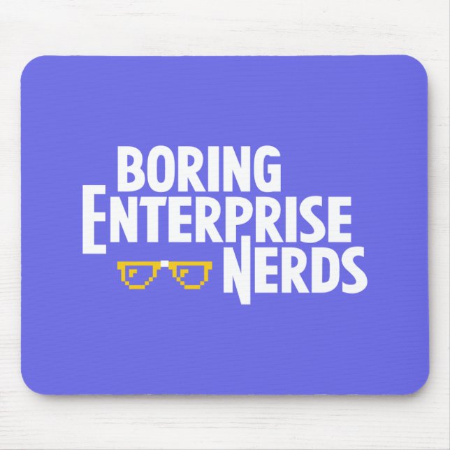 Alfombrilla De Ratón Boring Enterprise Nerds Mousepad (Frente)