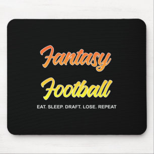 Alfombrilla De Ratón Borrador de fútbol de fantasía divertido y camiset