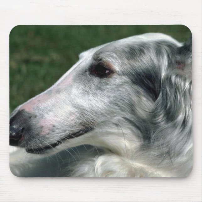 Alfombrilla De Ratón Borzoi, Wolfhound ruso (Frente)