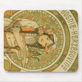 Alfombrilla De Ratón Bosnia y Herzegovina por Alphonse Mucha (1900)